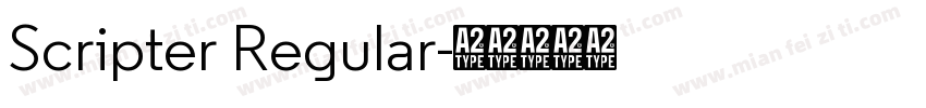 Scripter Regular字体转换